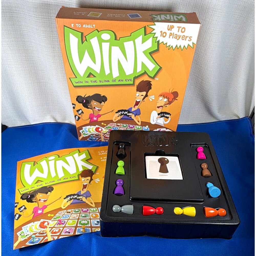 Wink Board Game Blue Orange Games Win In The Blink Of An Eye Family Party